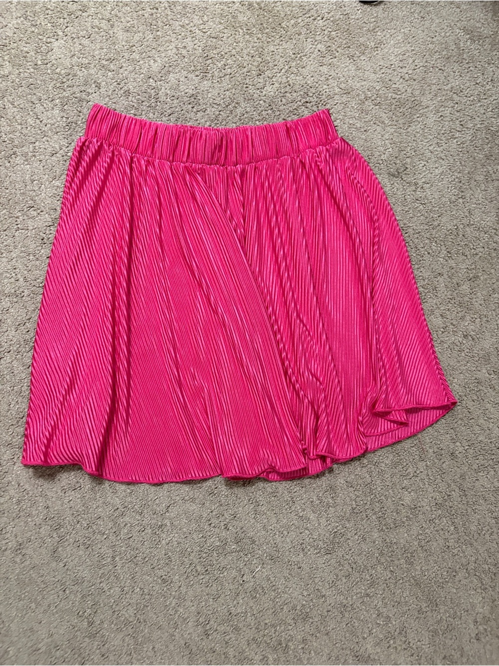 Ardene Hot Pink Pleated Mini Skirt